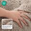 BEDSURE Hundebett waschbar Flauschiges Katzenbett - Ø 60 cm Katzenschlafplatz für Katzen und kleine Hunde, plüsch Katzenkissen rund Kuschelbett, Kamel