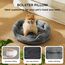 BEDSURE Katzenbett waschbar Katzen Bettchen - 63x53x20cm Katzenkorb mit zweiseitig Innenkissen Katzenschlafplatz für Katzen oder kleine Hunde