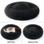 BEDSURE Hundebett waschbar Flauschiges Katzenbett - Ø 70 cm Katzenschlafplatz für Katzen und Hunde, plüsch Katzenkissen rund Kuschelbett, Dunkelgrau