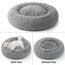 BEDSURE Hundebett waschbar Flauschiges Katzenbett - Ø 70 cm Katzenschlafplatz für Katzen und Hunde, plüsch Katzenkissen rund Kuschelbett, Hellgrau