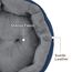 BEDSURE Katzenbett waschbar Katzen Bettchen - 51x48x15cm Katzenkorb mit zweiseitig Innenkissen Katzenschlafplatz für Katzen oder kleine Hunde, Navyblau