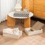 Conlun Katzenkratzbox mit 4 Kratzbretter Katze & 2 Separaten Katzen Kartons & 1 Katzenball, 2-in-1 Kratzpappe für Katzen zum Kratzen & Ausruhen, Katzenspielzeug Set