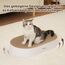 PetRhein Zen Paw Kratzbrett Katzenbett 63x35 cm Natur - Ergonomische Kratzmöbel aus Recyceltem Karton, Wasserfeste Basis, Braun
