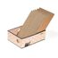 Conlun 5er-Pack Kratzbrett Katze mit Box, Beidseitige Kratzpappe für Katzen, Interaktive Öffnungen, Möbel-Schutz, Langlebig & Stabil (Mittel, Kariert)
