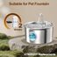 ATMZIQXR 12 Katzenbrunnen Edelstahl Filter: Trinkbrunnen für Katze Filter - Katzen Trinkbrunnen Filter - Verunreinigungen Filtern und Wasser Enthärten - 6 Kohlefilter + 6 Schaumfilter - 3-Monats-Kit