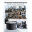 Katzenbrunnen Kabellos 3,5L-FEELNEEDY Trinkbrunnen für Katze mit Bewegungssensor-Batteriebetrieben Wasserbrunnen-4000 mAh Akkukapazität-304 Edelstahl Wasserschale-Pumpe Leise-mit 3 Filter-Schwarz