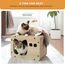 PETEPELA Kratzpappe für Katzen,Kratzpad Kratz,Wellpappe Kratzbrett, Kratzmöbel mit Spielzeug, Kratzmatte für Indoor-Katzen als Möbelschutz