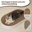 PetRhein Zen Paw Kratzbrett Katzenbett 63x35 cm Natur - Ergonomische Kratzmöbel aus Recyceltem Karton, Wasserfeste Basis, Braun