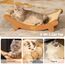 CheerPals Sisal Kratzbrett Katzen mit Sisalkugel - 160° Gebogenes Design, Massives Buchenholz & Natürliche Sisal Pad Katze Kratzmatte, Extra Große 66.5x35x20.5cm Kratzmöbel für alle Katzen