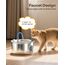Katzenbrunnen Edelstahl Trinkbrunnen für Katze: Katzen Trinkbrunnen Leise - 2.6L Automatic Katzentrinkbrunnen mit Wasserstandsfenster - Haustierbrunnen für Kleine Hunde - Mehrschichtiges Filtersystem