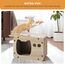 PETEPELA Kratzpappe für Katzen,Kratzpad Kratz,Wellpappe Kratzbrett, Kratzmöbel mit Spielzeug, Kratzmatte für Indoor-Katzen als Möbelschutz