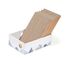Conlun 5er-Pack Kratzbrett Katze mit Box, Beidseitige Kratzpappe für Katzen, Interaktive Öffnungen, Möbel-Schutz, Langlebig & Stabil (Mittel, Weiß)
