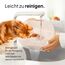 Pretty Paw Katzenbrunnen Kabellos mit Bewegungsmelder - Trinkbrunnen für Katze mit 45 Tagen Akku - Wasserbrunnen für Katzen mit Filter & 3 Liter Wassertank - Aqua Sense (Beige)