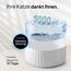 PrettyPaw Katzenbrunnen - Super leiser, BPA-freier 3L Trinkbrunnen für Katze mit LED und Aktivkohlefilter - Leicht zu reinigender Katzen Trinkbrunnen - Aqua Flow (Weiß)