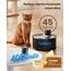 Trinkbrunnen für Katze Kabellos Katzen Wasserbrunnen: Katzentrinkbrunnen - Trinkbrunnen für Katzen mit Sensor - 3.2L Katzenbrunnen Edelstahl mit Bewegungsmelder - mit 6 Kohlefilters + 3 Schwämmes