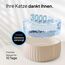 PrettyPaw Katzenbrunnen - Super leiser, BPA-freier 3L Trinkbrunnen für Katze mit LED und Aktivkohlefilter - Leicht zu reinigender Katzen Trinkbrunnen - Aqua Flow (Beige)