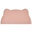Napfunterlage Katzen Hund, 52x30 cm Silikon wasserdichte Futterunterlage rutschfeste Futternäpfe Wassernapf Katzenmatte (Tee Rosa)