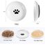 Auauraintt 3 Stück Katzennapf Keramik, mit Rutschfestem Gummiboden, Anti Whisker Fatigue Katzengeschirr Set, Flacher breiter Futter- und Wassernapf für Kätzchen,für Katzen und Kleintiere