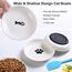 Auauraintt 3 Stück Katzennapf Keramik, mit Rutschfestem Gummiboden, Anti Whisker Fatigue Katzengeschirr Set, Flacher breiter Futter- und Wassernapf für Kätzchen,für Katzen und Kleintiere