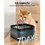 PawPoll Katzenbrunnen, 2,2L Trinkbrunnen für Katze, Super Leiser, Leicht zu Reinigen, Wasserbrunnen für Katzen mit LED und Aktivkohlefilter, BPA Frei, 6 Filter + 3 Schaumstofffilter