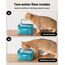 PawPoll Katzenbrunnen, 2,2L Trinkbrunnen für Katze, Super Leiser, Wasserhahn-Design Wasserbrunnen für Katzen mit LED und Aktivkohlefilter, Leicht zu Reinigen, BPA Frei (Grün-2,2L)