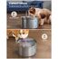 FEELNEEDY Katzenbrunnen Edelstahl 3,5L Trinkbrunnen für Katze Super Leise Katzentrinkbrunnen- Wasserbrunnen für Katzen-Katzen Springbrunnen, mit 3 Filters und USB Ladegerät (Brunnen-Edelstahl)