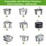 32 Stück Trinkbrunnen Filter, Filter Katzenbrunnen, Ersatzfilter für Katzenbrunnen für Edelstahl Katzenbrunnen für 108oz/3.2L und 67oz/2L,16 Stück Kohlefilter und 16 Stück Schaumfilter