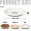 Pavlleen 3 Stück Katzennapf Keramik, mit Rutschfestem Gummiboden,Flacher breiter Futter- und Wassernapf für Kätzchen, Anti Whisker Fatigue Katzengeschirr Set, für Katzen und Kleintiere