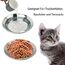 6 Stück Katzennapf Edelstahl 304 Material Futternapf Katze Katzen Napf Fressnapf Katze Wassernapf Katzenschüssel Katzen Katzennäpfe Katzenteller Futterschale für Kat-Zen Kleine Hunde (Typ A - 6 Stück)