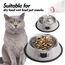 Katzennäpfe,2 Stück Futternapf Katze, Futternapf Katze Set,fressnäpfe Katzen doppel,Futterschüssel Katze,Wasser Fütterung Schüssel,Fressnäpfe für Katzen Edelstahl