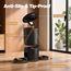 Futterautomat Katze 2 Näpfe mit APP: 5L Automatischer Futterspender mit 2.4G WiFi Timer für Trockenfutter - AONBOY Doppelnapf Design für Mehrkatzenhaushalte & Hunde - Schwarz