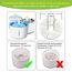 Wilktop Ersetzt Aktivkohle Filter Für Katze Wasser Trinken Brunnen Ersatz Filter Blume Für Pet Hund Runde Brunnen Spender，für Katzen und Hunde Wasserspender(8 Pack