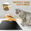 Lannvan Katzennapf Erhöht - 3er Set Futternapf Katze aus Keramik - 15° gekippte Futterstation Katzen Hundenapf mit Napfunterlage Silikon- Fressnapf und Wassernapf für Katzen und kleine Hunde