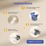 IHOUONE Katzen Trinkbrunnen Filter: 12 Filters Katzenbrunnen - 6 Kohlefilters Katzenbrunnen für Katze + 6 Schaumstofffilters - Hochwertige Materialien - Geeignet für Trinkbrunnen für Katze Edelstahl