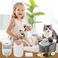 Kigniote 12 Packung Filter Katzenbrunnen für FEELNEEDY 4L Trinkbrunnen für Katzen (YPD-C004), 12 Filter Trinkbrunnen Katzen & 12 Vorgefilterte Schwämme & 12 Schwämme für Wasserpumpe