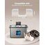 6 Pack Filter für Katzentrinkbrunnen & 6 Pack Schwämme Filterersatz, Katzentrinkbrunnenfilter für 3.2L Edelstahl Katzenbrunnen FN-W17