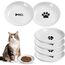 6 Stück Futternapf Katze,Katzennapf Keramik,15 cm Durchmesser, Napf Katze,Katzen Fressnapf,Katzennapf für Haustierkatzen und Welpen(6 Pack-Ohne Silikonbasis)