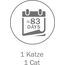 Cat's Best Sensitive, 100 % pflanzliche Katzenstreu, fest klumpend und antibakteriell aus veredelten Aktiv-Holzfasern – speziell für empfindliche Katzen, 7,2 kg/20 l