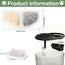 16 Stück Katzenbrunnen Filter für 2.5L Trinkbrunnen für Katze 8 Filter + 8 Schaumstofffilter für Oneisall katzenbrunnen Set Ersatzfilter für Katzentrinkbrunnen
