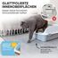 CROPLAS Katzenklo offen groß ohne Deckel,Katzenklo hoher Rand mit Streumatte & Schaufel, große Katzentoilette hoher Rand, cat Litter Box, Katzen klo,cat Toilet,Katzen toiletten, kedi tuvaleti, weiß