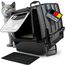 CROPLAS Katzenklo mit Deckel und Aktivkohlefilter, Katzenklo groß geschlossen, Katzentoilette geschlossen mit Klappe, geschlossene Katzentoilette mit Deckel groß, Katzen Klo XL große Katzen, schwarz