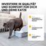 CROPLAS Katzenklo offen groß ohne Deckel,Katzenklo hoher Rand mit Streumatte & Schaufel, große Katzentoilette hoher Rand, cat Litter Box, Katzen klo,cat Toilet,Katzen toiletten, kedi tuvaleti, weiß