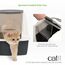 Catit 50702 Katzentoilette mit Abdeckung, 46 x 41,5 x 54,5cm, Weiss/Grau (Produkt kann variieren)