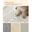 Feandrea Katzenklo, Katzentoilette, mit Deckel, ausziehbares Tablett, Schaufel, Bürste, für Katzen bis 15 kg, weniger Spuren, auslaufsicherer Boden, beige-schwarz PPT001W01