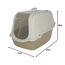 Kerbl Pet Katzentoilette Minka, Taupe/weiß, 57x39x41 cm, Katzenklo, Kunststoff, Katzen