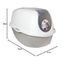 Karlie 51740 Katzentoilette Smart Cat L: 52 cm B: 39 cm H: 41 cm grau
