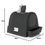 Curver petlife Katzentoilette mit Deckel, Katzenklo inklusive Schaufel, moderne Rattangeflecht-Optik, anthrazit, 51,5 x 38,5 x 40 cm