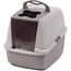 Catit Katzentoilette mit Abdeckung, 43 x 57 x 50cm, grau/grau