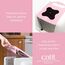 Catit 50700 Katzentoilette mit Abdeckung, 43 x 57 x 50cm, weiß/grau/pink
