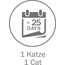 Cat's Best Sensitive, 100 % pflanzliche Katzenstreu, fest klumpend und antibakteriell aus veredelten Aktiv-Holzfasern – speziell für empfindliche Katzen, 2,9 kg/8 l